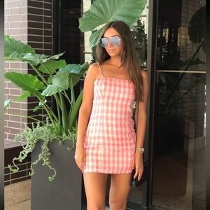 Majorelle Plaid Mini Dress